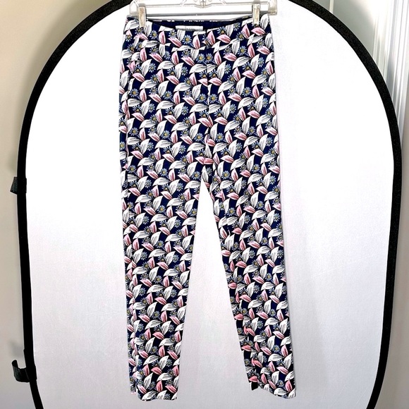 Boden Richmond Blue/Pink Floral Pants - Size 4R - Picture 1 of 9